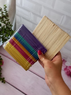 چوب بستنی رنگی و ساده