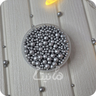 مروارید خوراکی نقره ای میکس