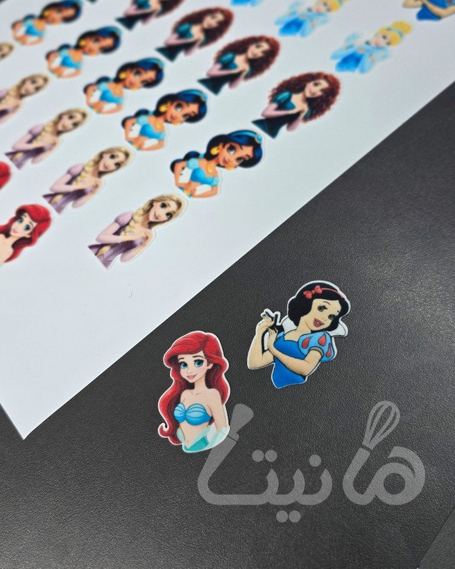 استیکر خوراکی پرنسس دیزنی کد ۱۹۸- ۳سانت| برشی