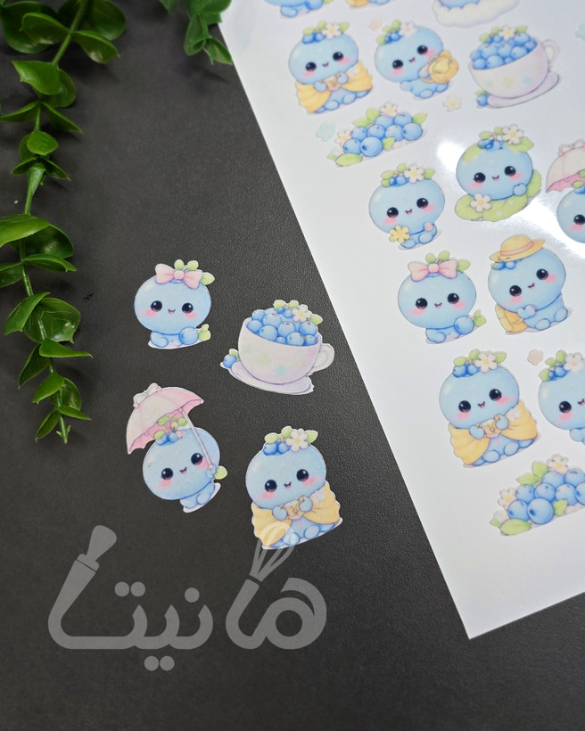 استیکر خوراکی بلوبری کد ۲۰۶- برشی