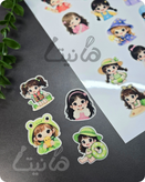 استیکر خوراکی دختران فانتری کد ۲۰۹- ۴ سانت| برشی