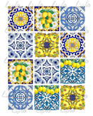 استیکر خوراکی طرح کاشی کد ۲۱۹- ۵ سانت| برشی