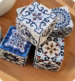 استیکر خوراکی طرح کاشی کد ۲۱۹- ۵ سانت| برشی