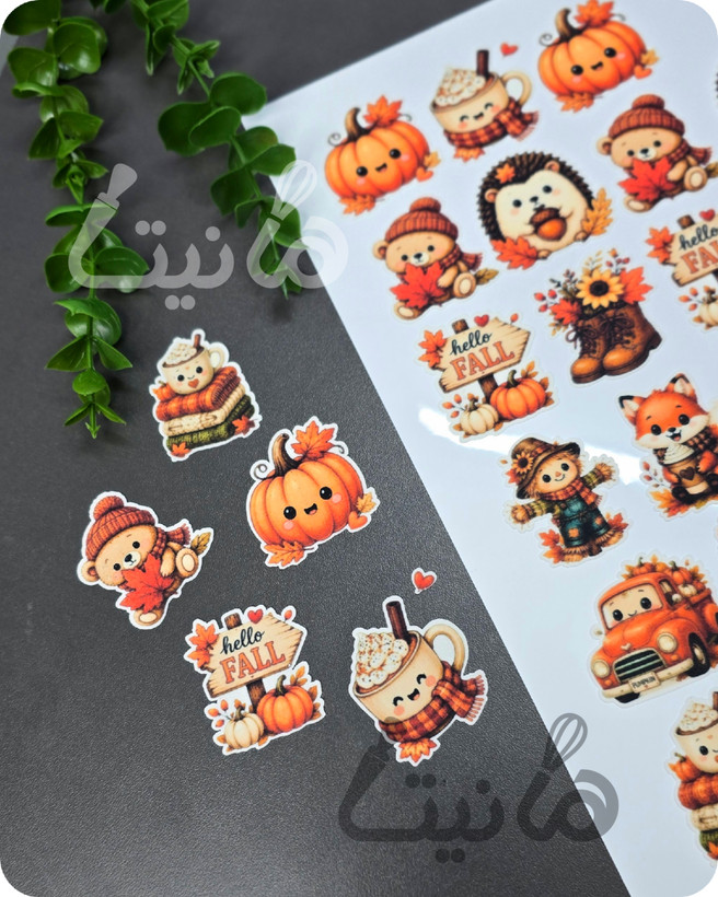 استیکر خوراکی پاییزی کد ۲۲۶- ۳ سانت| برشی