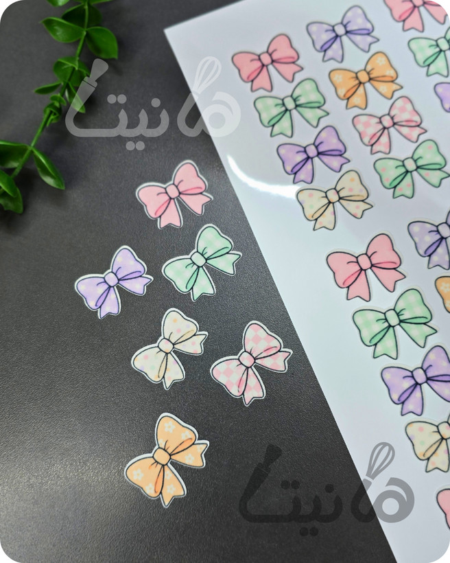 استیکر خوراکی پاپیون کد ۲۲۵- ۴ سانت| برشی