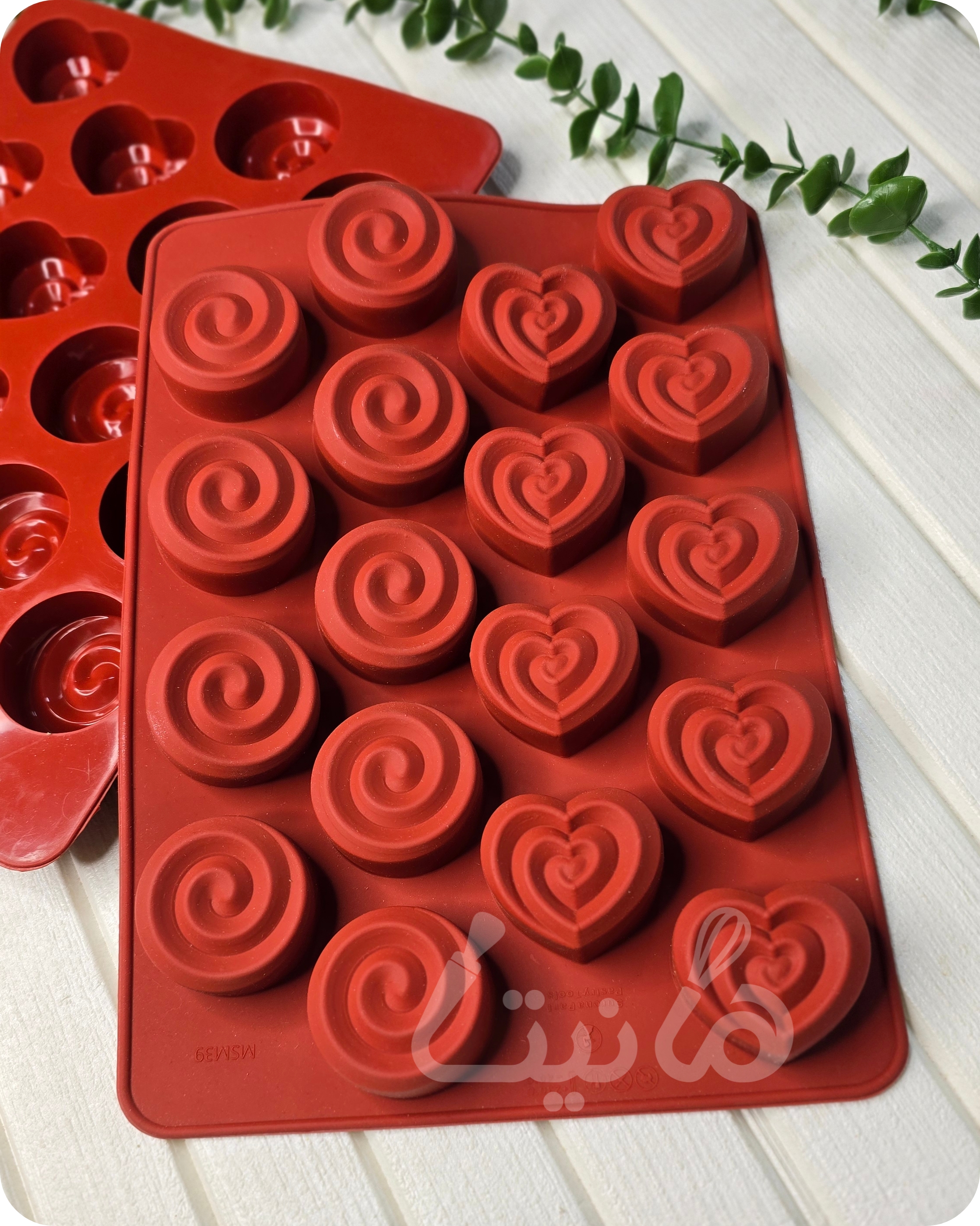 قالب سیلیکونی حلوایی قلب و دایره